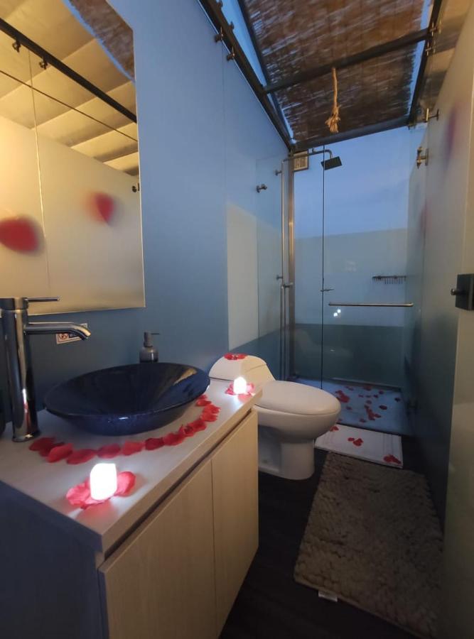 Hotel Glamping Cristal Guatavita Exterior foto