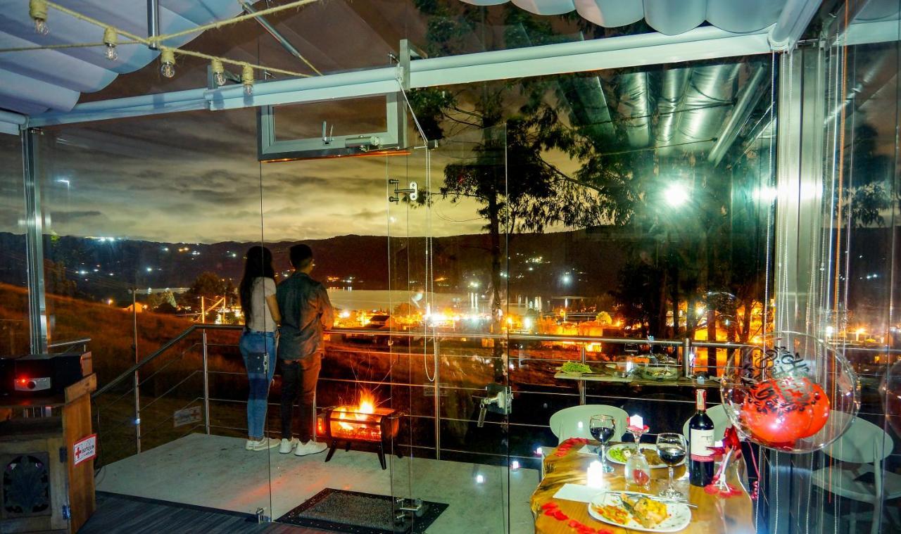 Hotel Glamping Cristal Guatavita Exterior foto